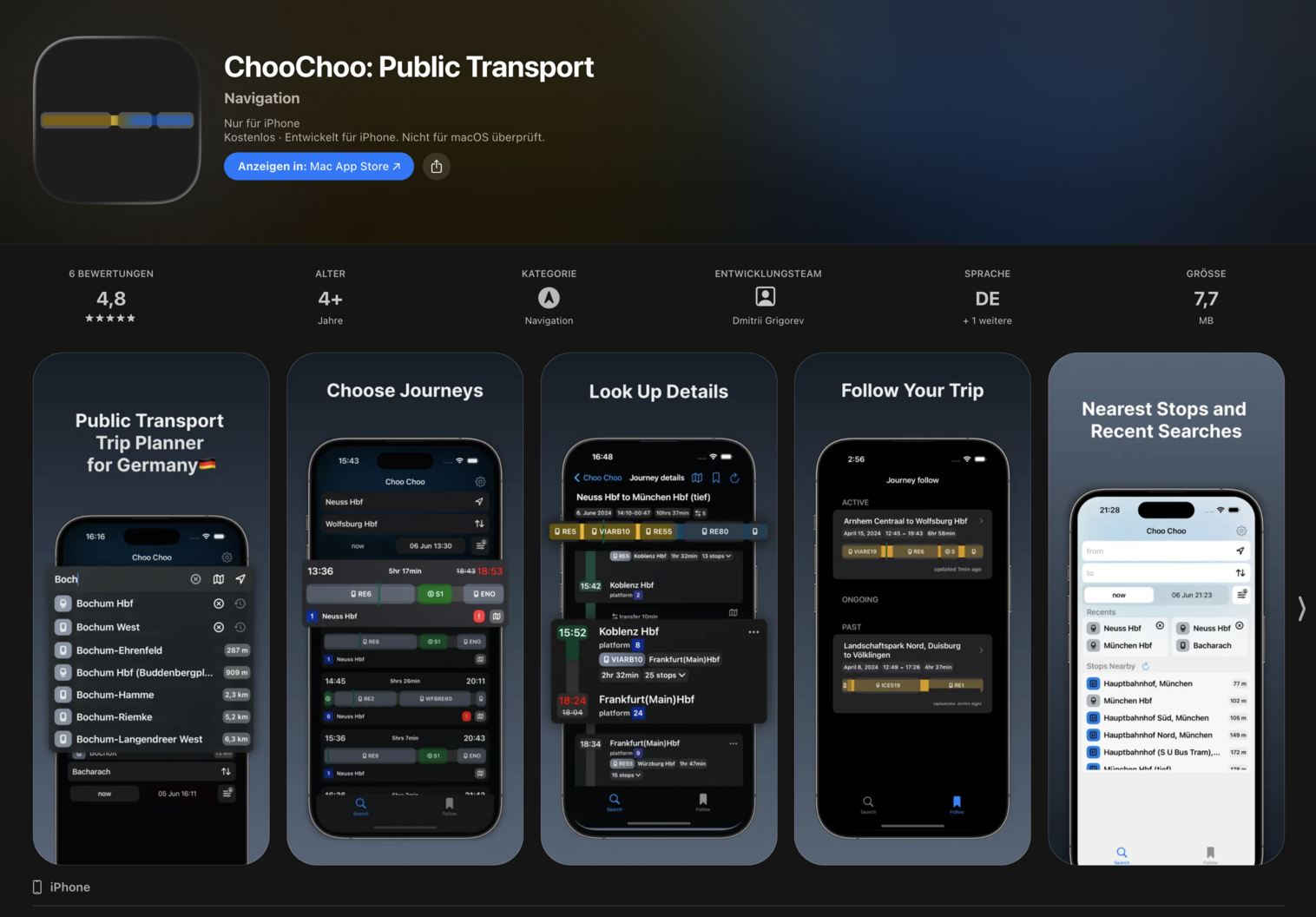Overview of the indoor navigation app being developed